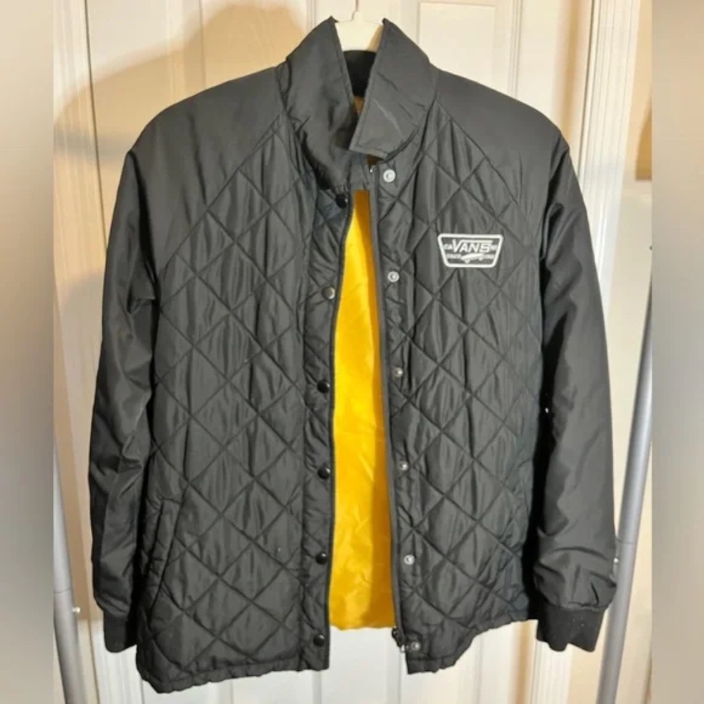 Vans OFF the Wall Black Quilted Jacket Women’s Size Small Light Weight